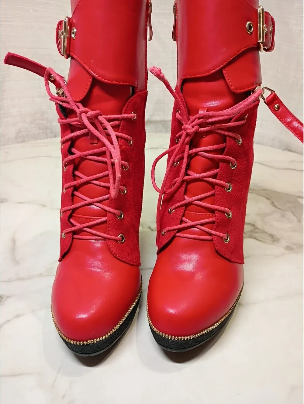 Atlalina High Heel Boots Size 8 BD6533